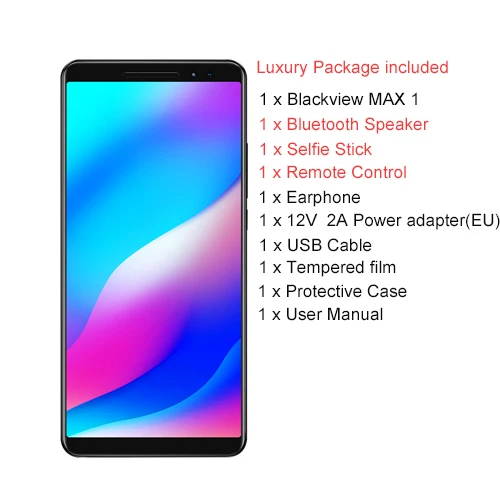 Luxury Package Blackview MAX 1 проектор для мобильного телефона AMOLED 4680 мАч Android 8,1 Мини проектор передвижной дома ТЕАТР 6 ГБ+ 64 смартфон - Цвет: Luxury Package