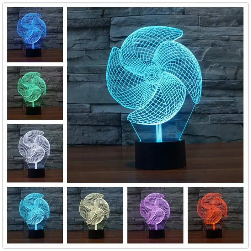 3D lampLed ночник 7 цветов Лампа в форме дельфина настольная новинка продукты рождественские огни с сенсорной кнопкой дети ночник - Цвет абажура: o