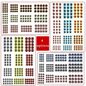 549 шт. 3 мм 4 мм 5 мм 6 мм 3D рыболовные глаза для приманки разных цветов для завязывания нахлыстом материал голографический глаз рыболовные аксессуары стикер
