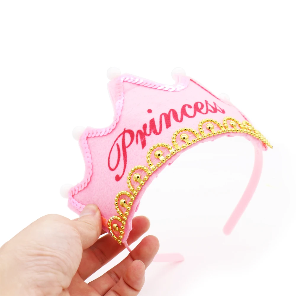 Корона светодиодные шапочки на день рождения цветная шляпа король принцесса