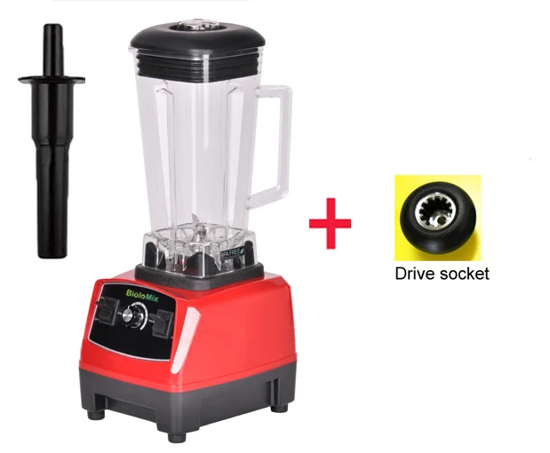 RED extra driver 3HP 2200W без добавления бисфенола А 2L heavy duty Коммерческая профессиональная блендер миксер соковыжималка кухонный комбайн - Цвет: RED extra driver
