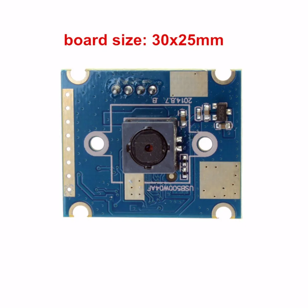 Камера с автофокусом ELP 5 МП CMOS OV5640 объективом 60 градусов 25*30 мм mini HD Usb модуль