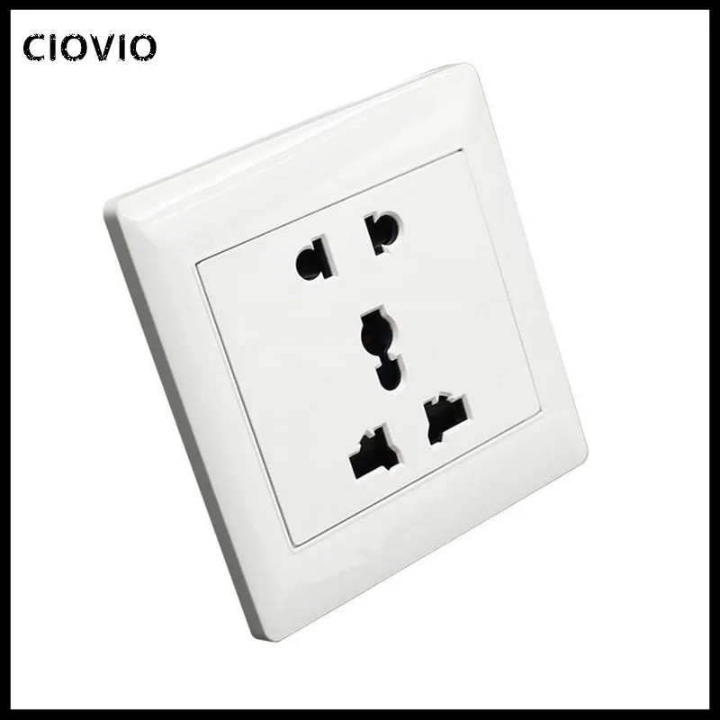 Универсальная 5 отверстий электрическая розетка переменного тока панель