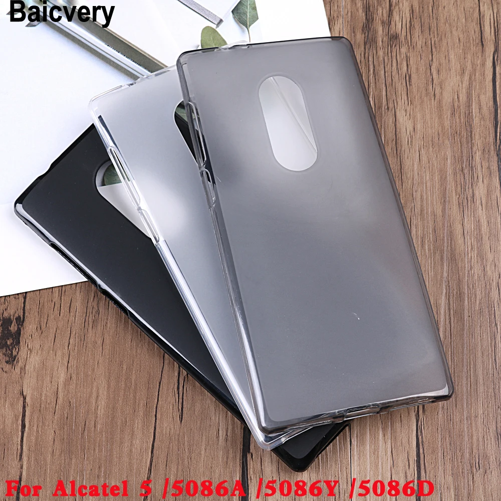 Чехол Baicvery для телефона Alcatel 5 5086A 5086D 5086Y, силиконовая защитная задняя крышка для Alcatel 5, мягкий чехол из ТПУ