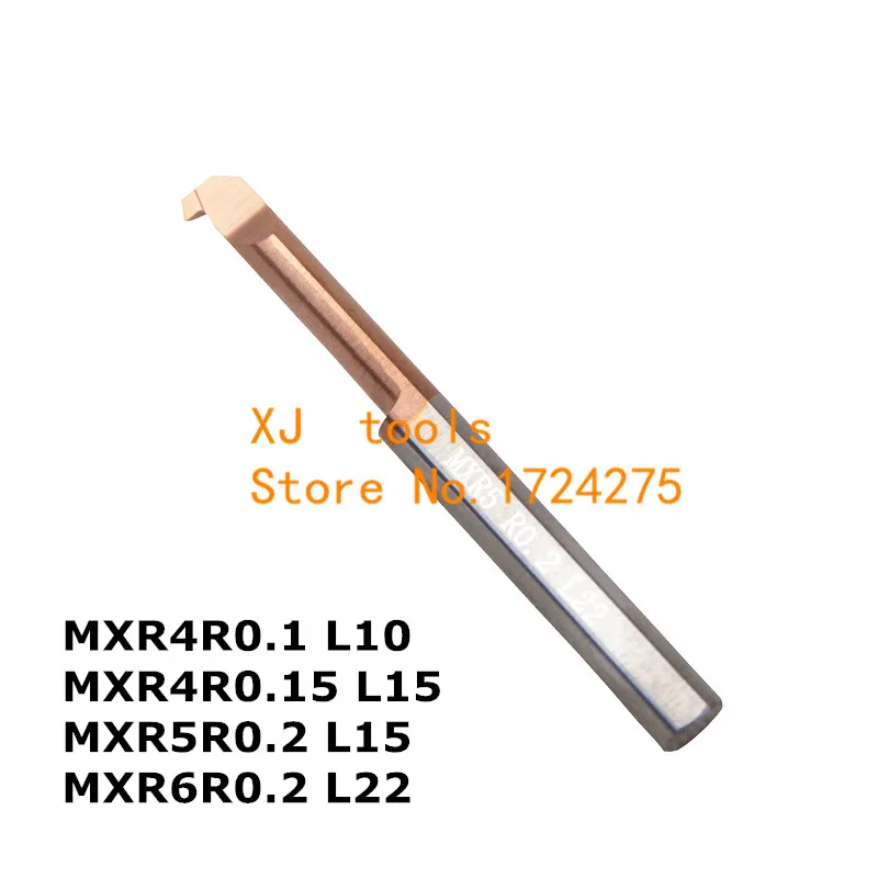 

MXR4R0.1 L10/MXR4R0.15 L15/MXR5R0.2 L15/MXR6R0.2 L22, твердосплавные инструменты с поворотом сзади