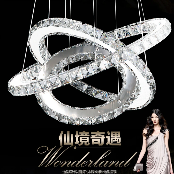 Современная с веревкой светильник люстра люстры Led хрустальная роскошный led k9