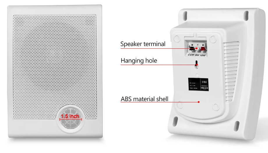 Oupushi KD-704 стена звука Box 6,5 дюймов бас рог общественного вещания Системы эффект объемного Динамик