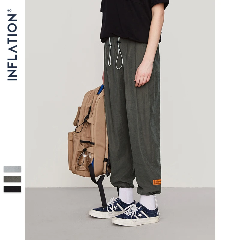 Брюки INFLATION Streetwear в стиле хип-хоп мужские свободные Панталоны 2020 Осенние новые