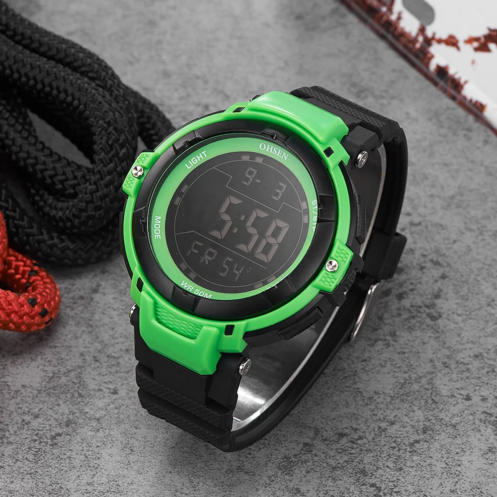 Новые Horloge модные Лидирующий бренд OHSEN светодиодные цифровые часы мужские