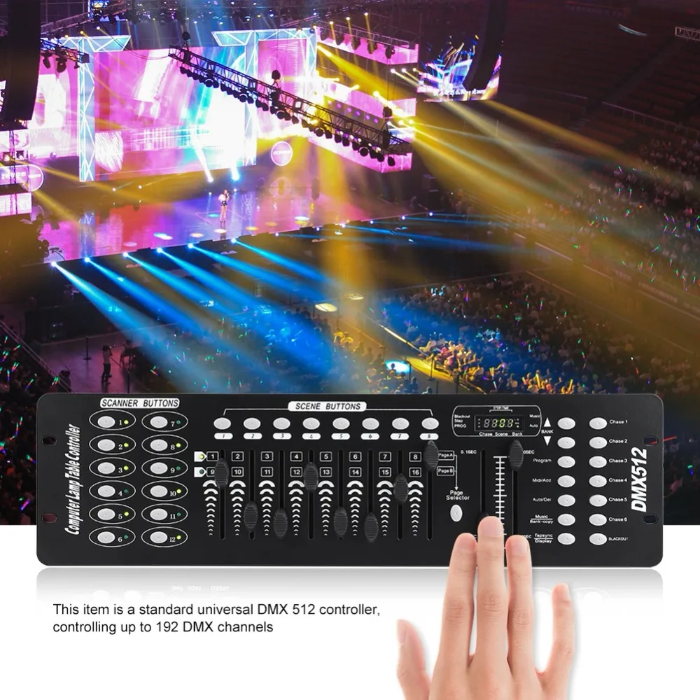 ZQ-PJ58 192 DMX512 Каналы контроллер освесветильник сцены используется для школьных