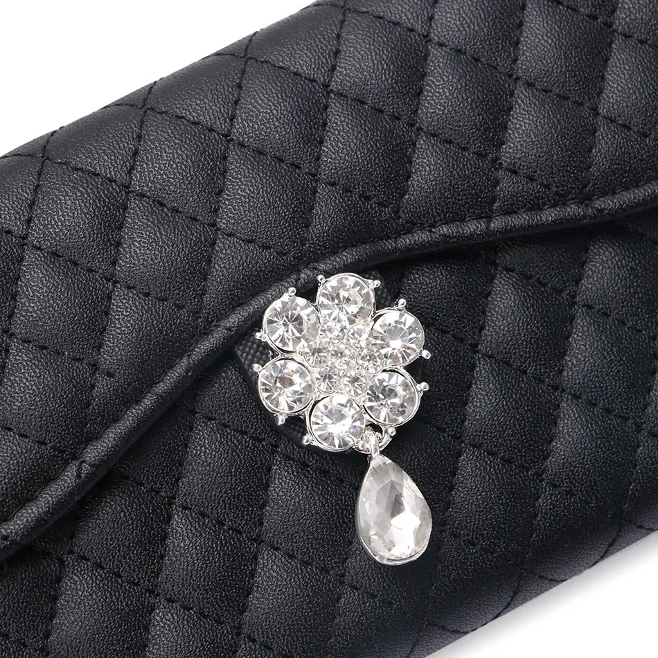 Кожаный кошелек Trifod для iPhone 7 Plus 6s 6 Роскошный чехол бумажник с кристаллами