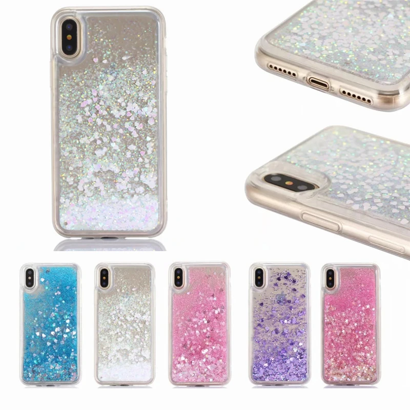 Жидкий зыбучий песок чехол для iphone X XS Max XR Блестящий Мягкий 6 6s 7 8 plus силиконовый