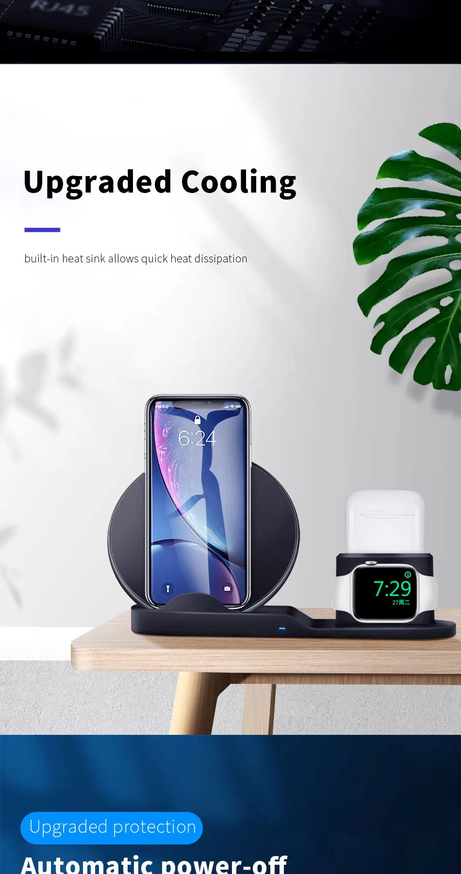 3 в 1 беспроводная зарядная подставка для iPhone 8 X XR XS Беспроводная зарядная док-станция магнитное зарядное устройство для Apple Watch 4 3 2 1 3в1