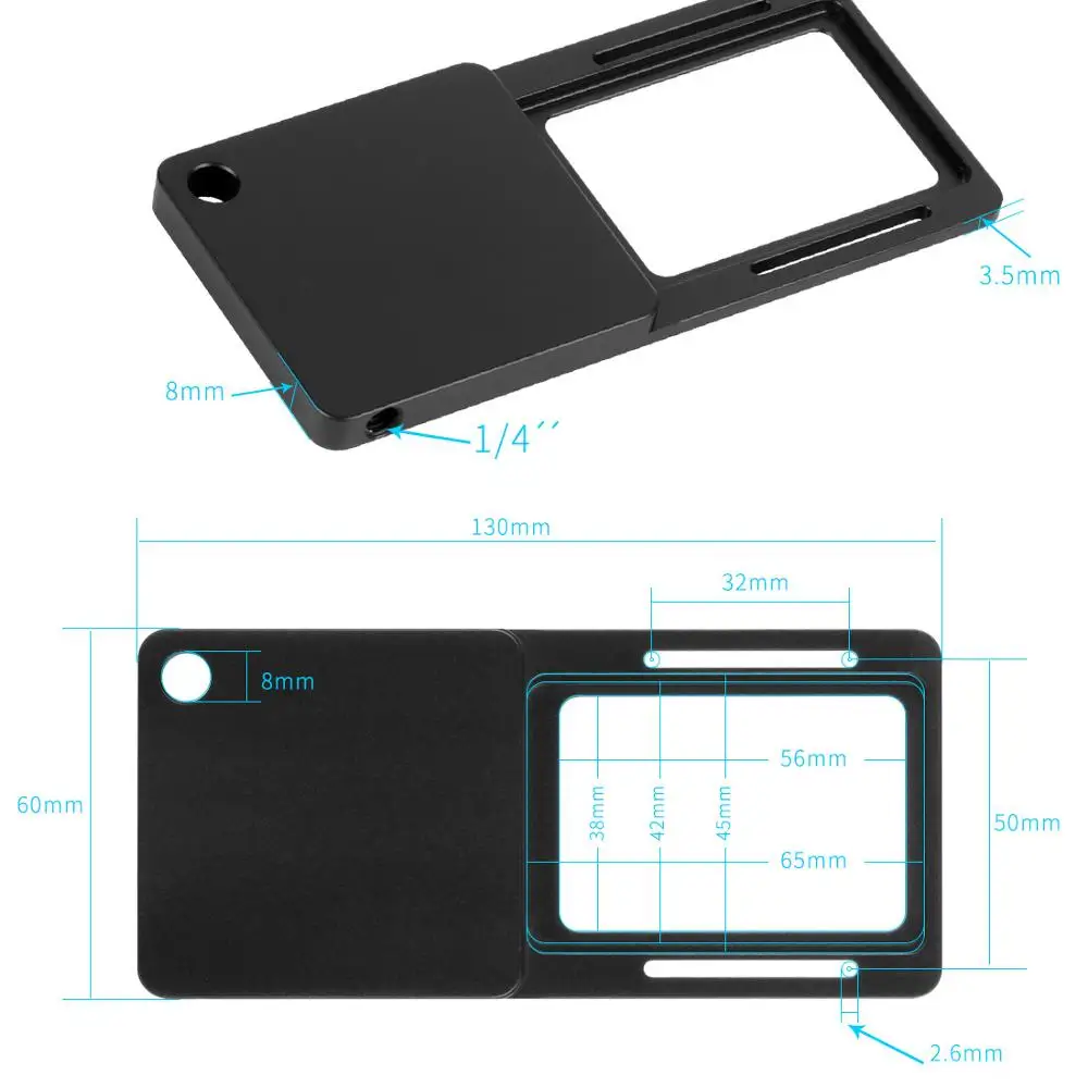 Алюминиевый карданный комплект адаптера для крепления камеры с винтовой