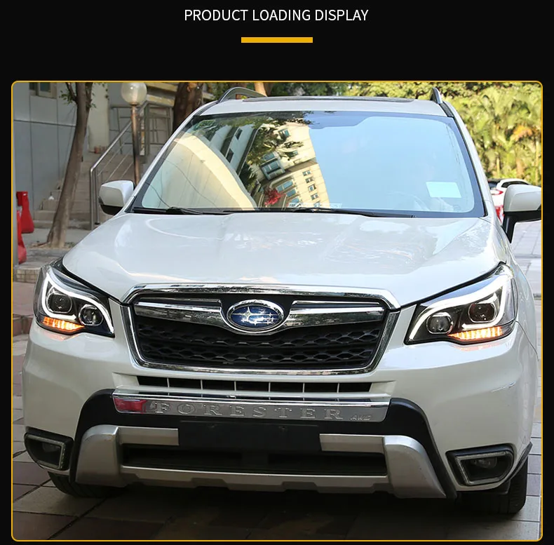 Высококачественный набор для автостайлинга для Subaru Forester 2013 фары, светодиодные фары DRL Объектив двойной луч HID Xenon