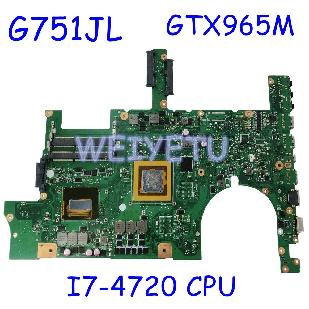 Материнская плата ROG G751JL для ноутбука ASUS G751JT G751JY G751J 100%
