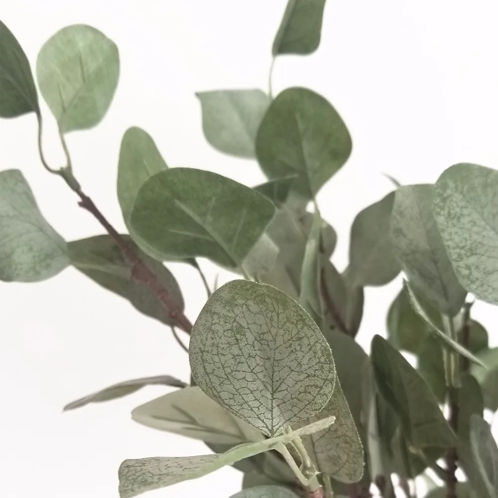 

Large Eucalyptus Vivid Artificial Plants Green Leaves Simulation Plastic Flower Bouquet for Wedding Home Party Decoration