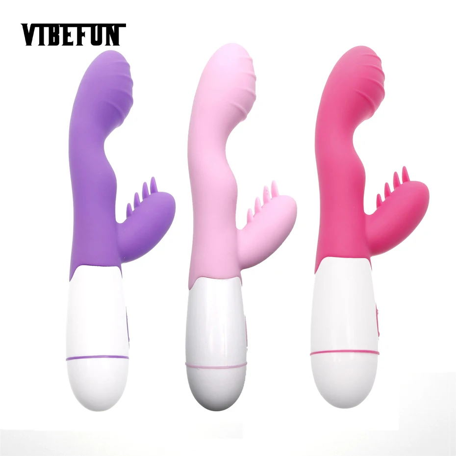 Вибраторы Vibefun 30 скоростей G Spot для женщин USB перезаряжаемая двойная вибрация
