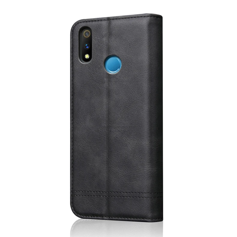 Винтажный кожаный чехол-книжка для OPPO Realme X lite/3 pro, Роскошный кошелек с подставкой для карт, Магнитный чехол-книжка, повседневный чехол для телефона, Fundas