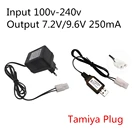 Зарядное устройство для NiCd NiMH аккумуляторов, 7,2-9,6 в, 100 в, 240 мА, с разъемом Tamiya, 7,2 в, для радиоуправляемых игрушек