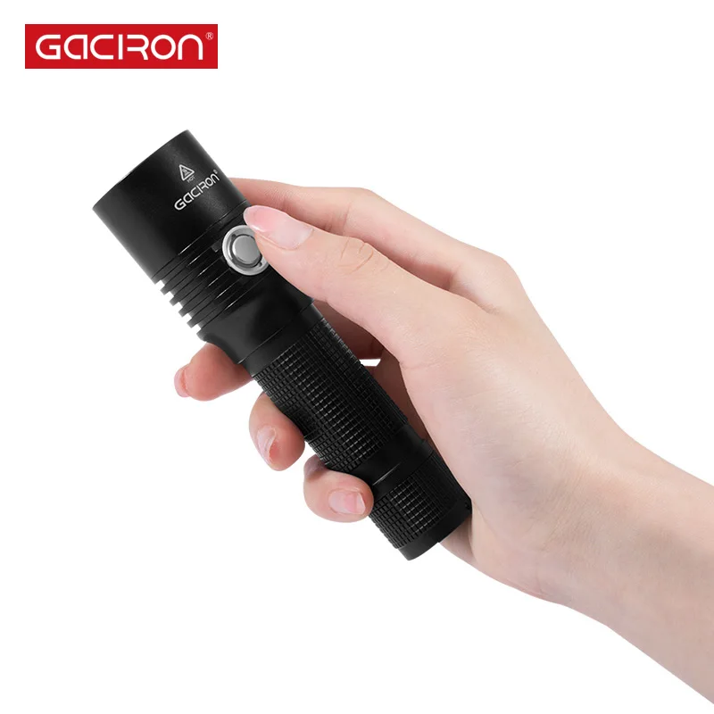 Gaciron 860 складной фонарик USB Перезаряжаемый велосипедный фонарь передний руль