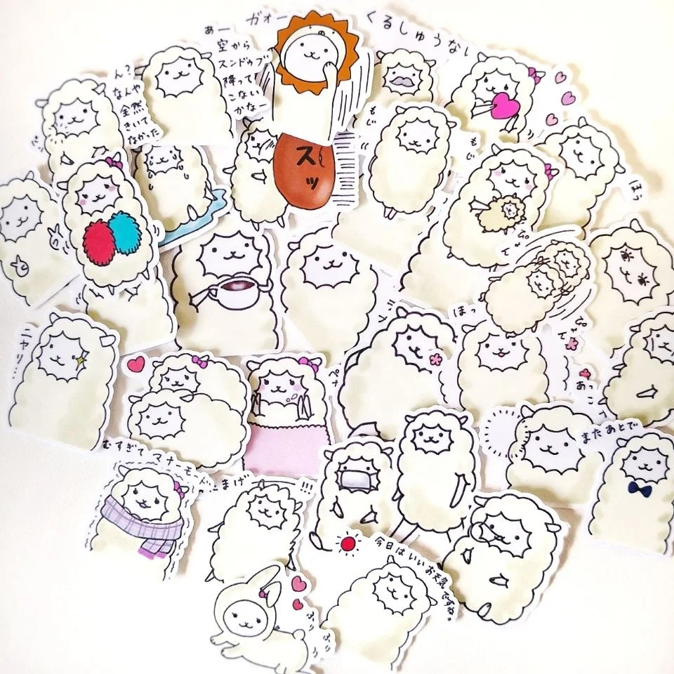 20/40 шт. Happy Sheep мини-Наклейка украшения DIY Скрапбукинг наклейки Kawaii дневник ярлык Стикеры