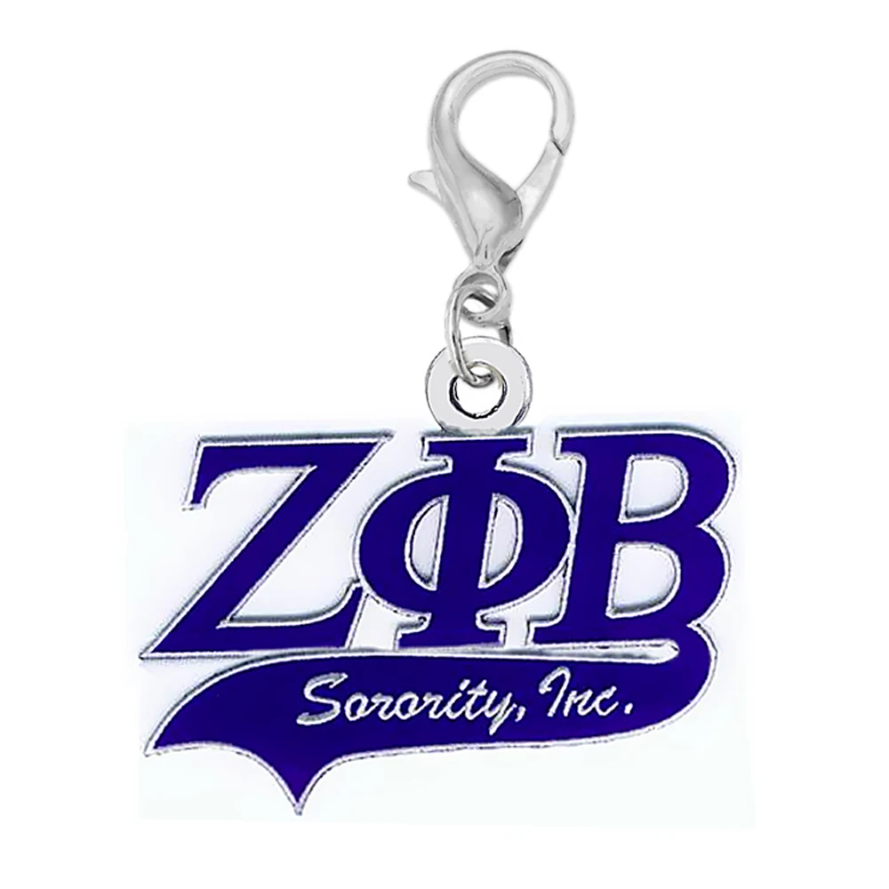 Популярная эмалированная ручная греческая буква ZETA PHI BETA металлическая подвеска