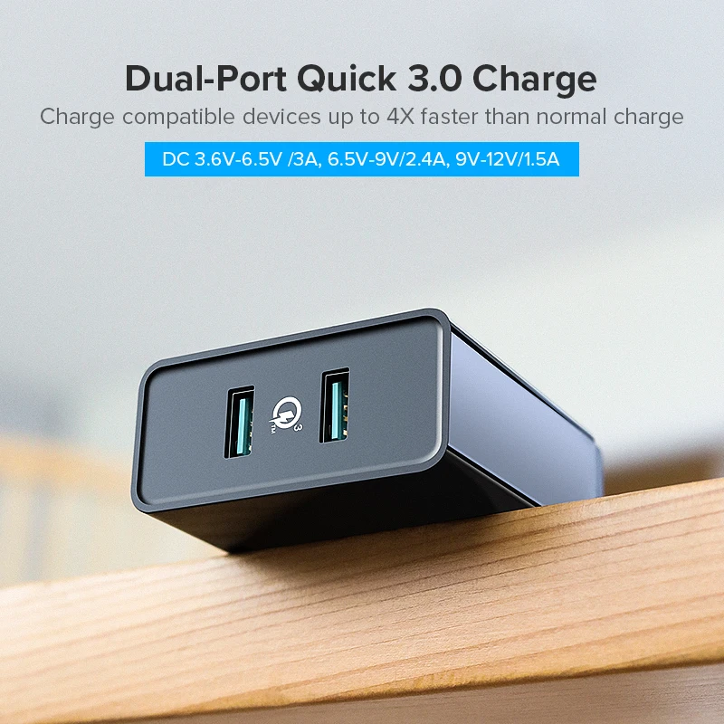 Ugreen быстрое зарядное устройство quick charge 3,0 QC 36 Вт USB зарядное устройство для iPhone QC3.0 настенное зарядное устройство для samsung s10 Xiaomi Mi 9 зарядное устройство для телефона