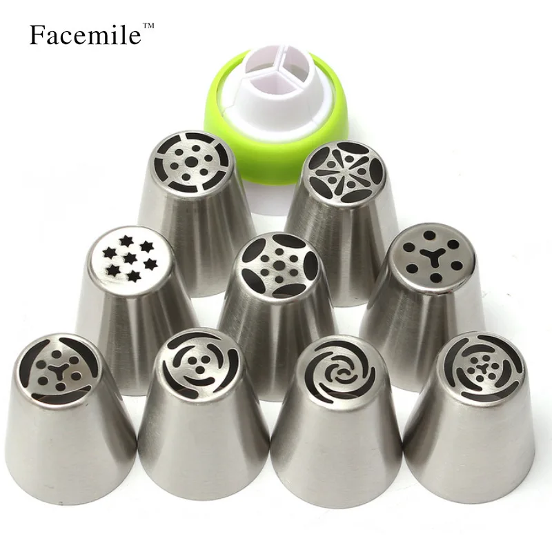 

46PCS Nozzles Set 45pcs Stainless Steel Icing Piping Nozzle + 1 Adaptor Converter Pastry Decorating Tips Cake Cupcake Decorator
