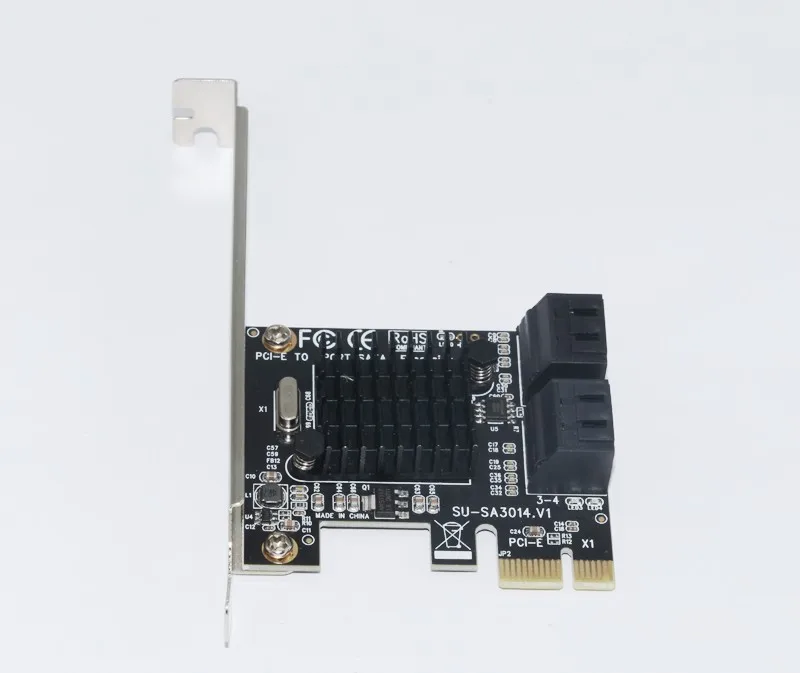 PCIE для SATA карты PCI E адаптер Express SATA3.0 Marvell 88SE9215 карта расширения 4 порта III 6G SSD HDD IPFS
