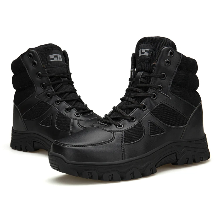 

Men Winter Lace-up Canvas Hiking Hunting Trekking Shoes Non-slip Cotton Warm Shoes Camouflage Tactical Army Snow Boots Plus Size