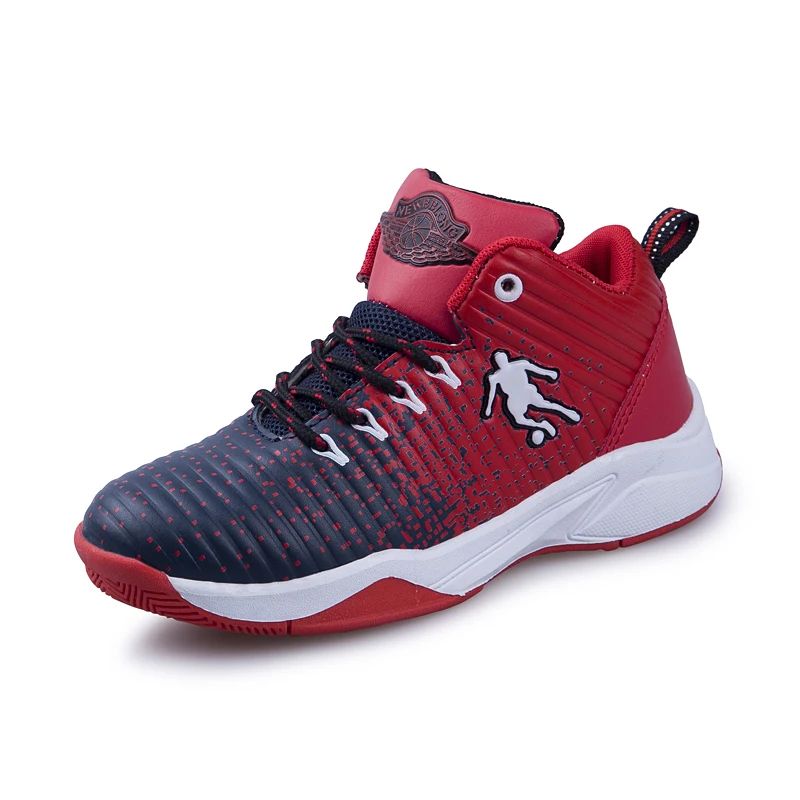 2018 весна осень новый стиль детская Баскетбольная обувь для мальчиков кроссовки