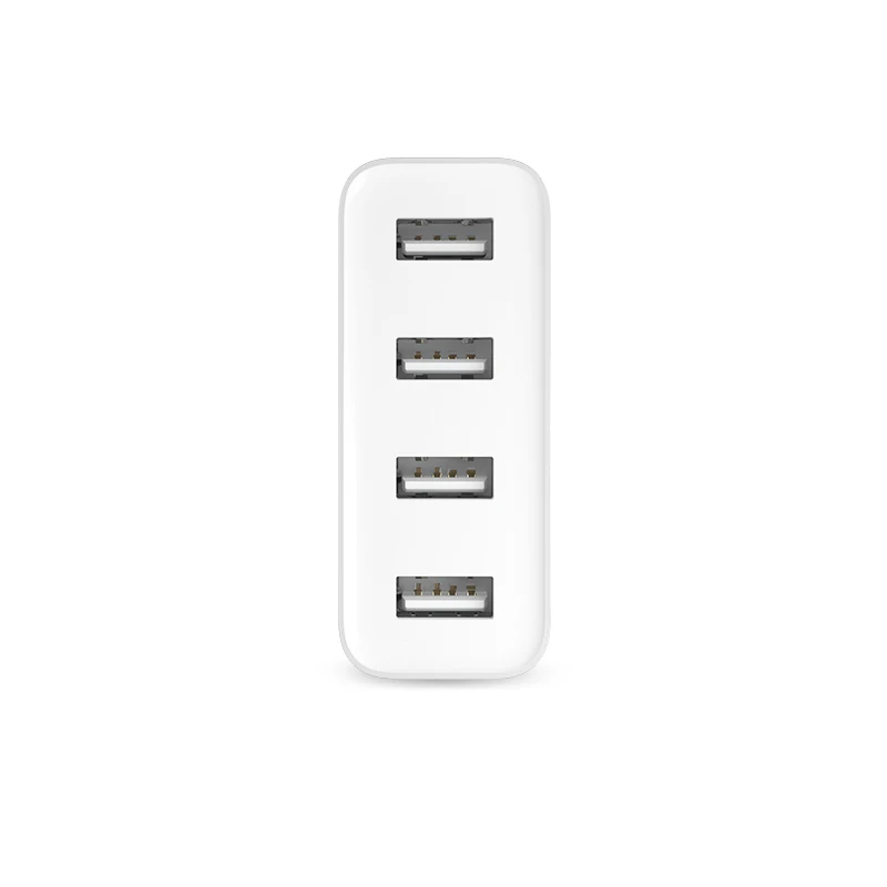 Оригинальное портативное зарядное устройство Xiaomi, 4 порта, USB, 5 В/7A, 35 Вт, дорожное настенное зарядное устройство, 2,4 А, быстрая зарядка для iPhone, samsung, huawei