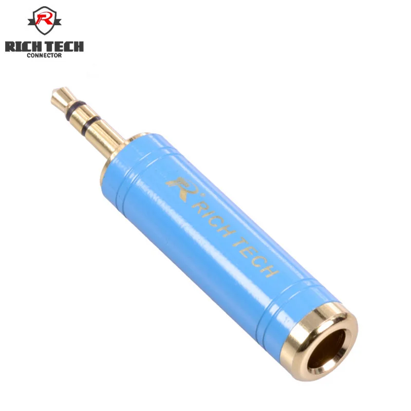 3poles Stereo Jack 3.5mm 1/8&quot Male to 6.35mm 1/4&quot Female Audio Converter For Headphone Microphone | Обустройство дома