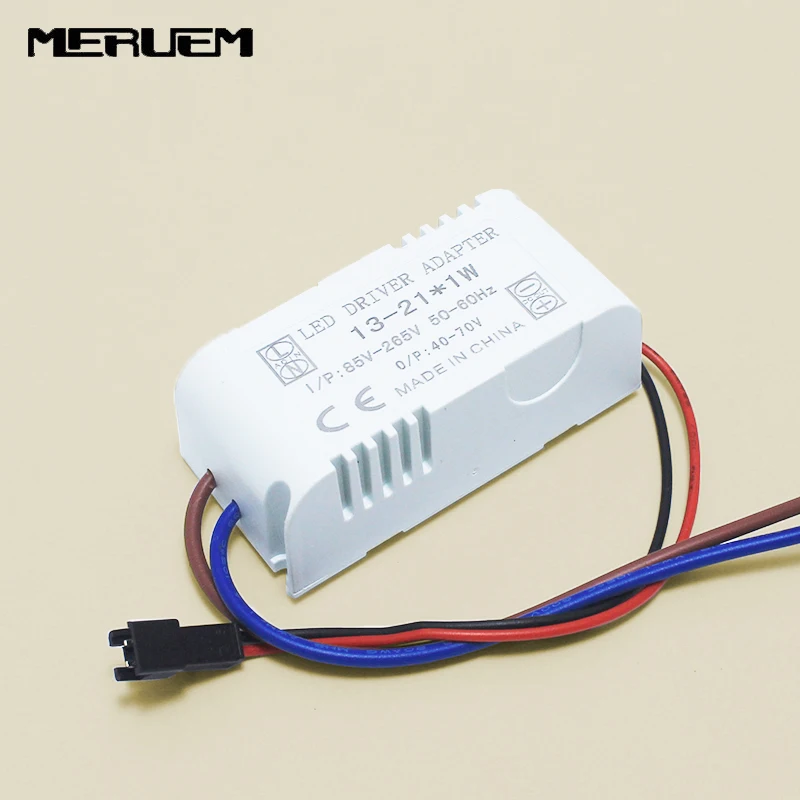 

Free shipping 5pcs/lot high power led driver 13-21x1w led lamp transformer 300mA driver for LED DIY light transformers AC85-265v