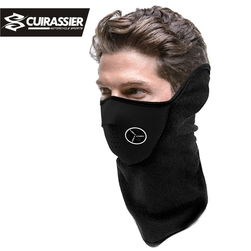 Мотоциклетная маска для лица Cuirassier MSK02 неопреновый шейный теплый шлем полузимняя