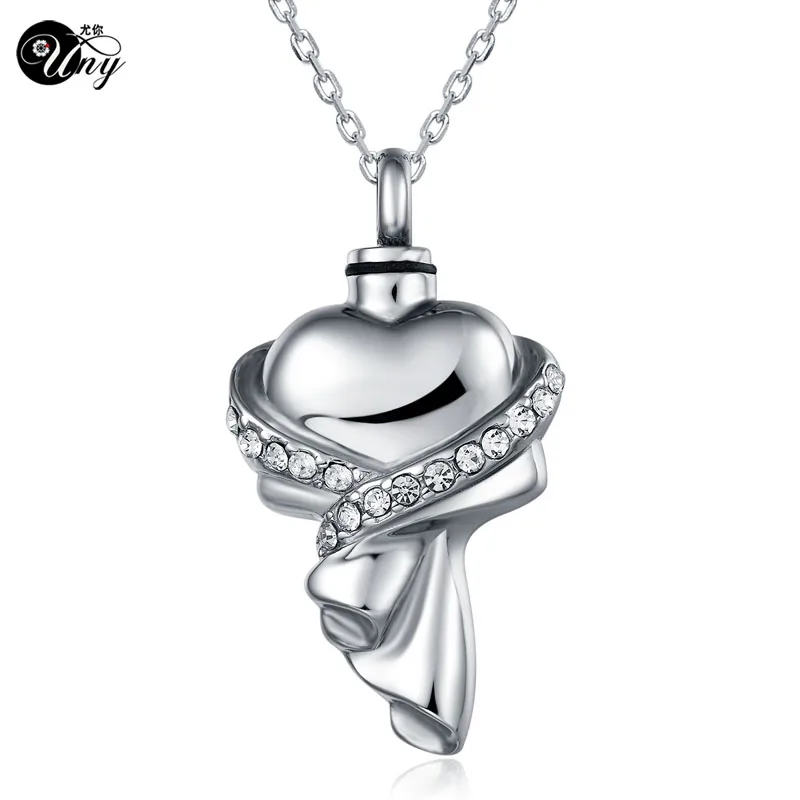 Uny нержавеющая сталь Мемориал домашних животных пепел Keepsake кулон уникальный