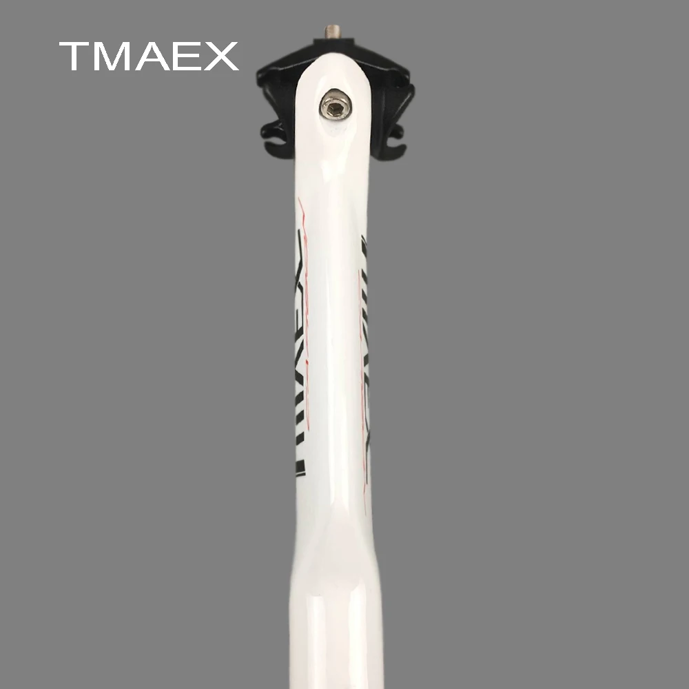 TMAEX полностью углеродный Подседельный штырь для шоссейного велосипеда запчасти