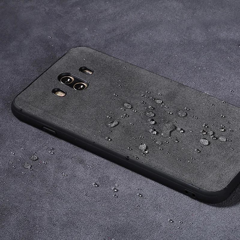 

Luxury Genuine Leather Phone Case For HUAWEI Mate 9 10 Pro Suede Leather Back Cover For Huawei P10 P20 Nova 2S Plus Cases