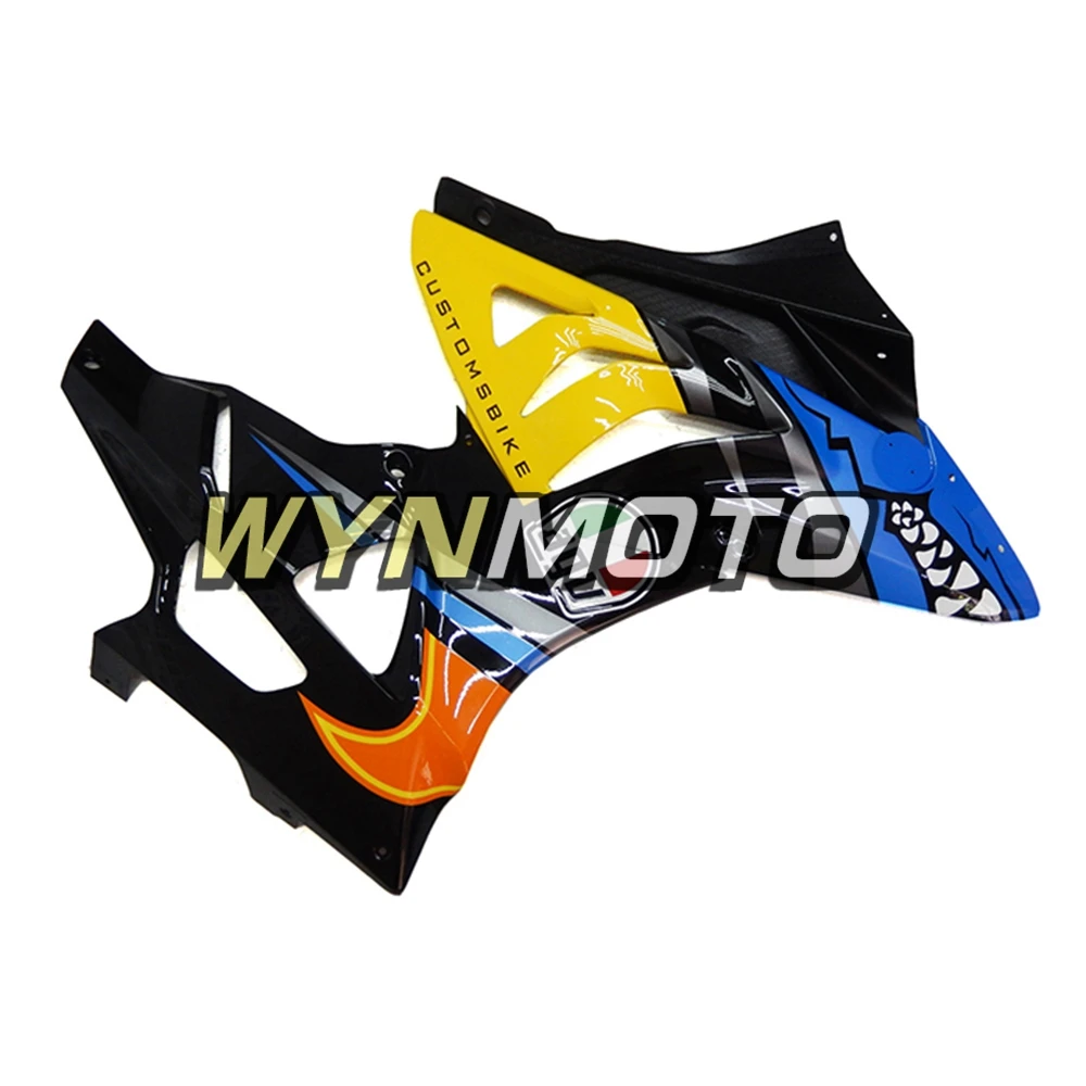 Полный МОТОЦИКЛ ABS пластик впрыска желтый черный синий Чехлы Новый обтекатель