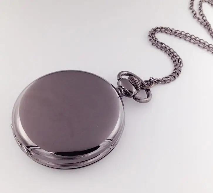 Модные серебряные кварцевые мужские карманные часы с арабским римским номером fob