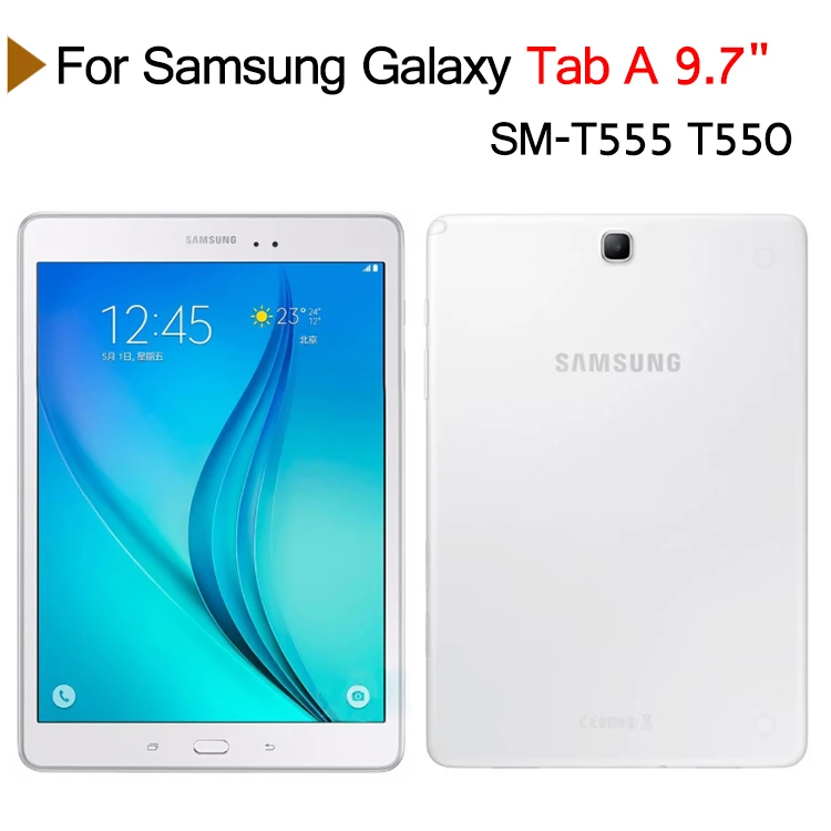 QIJUN для samsung Galaxy Tab A 9," T555 T550 флип планшеты чехлы обложки для Tab A 9,7" SM-T550 Стенд кожаный чехол Мягкий защитный чехол