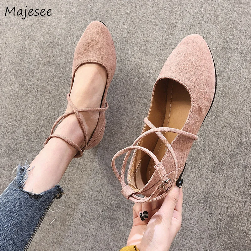 Женская обувь на плоской подошве из мягкого флока простая однотонная модная в