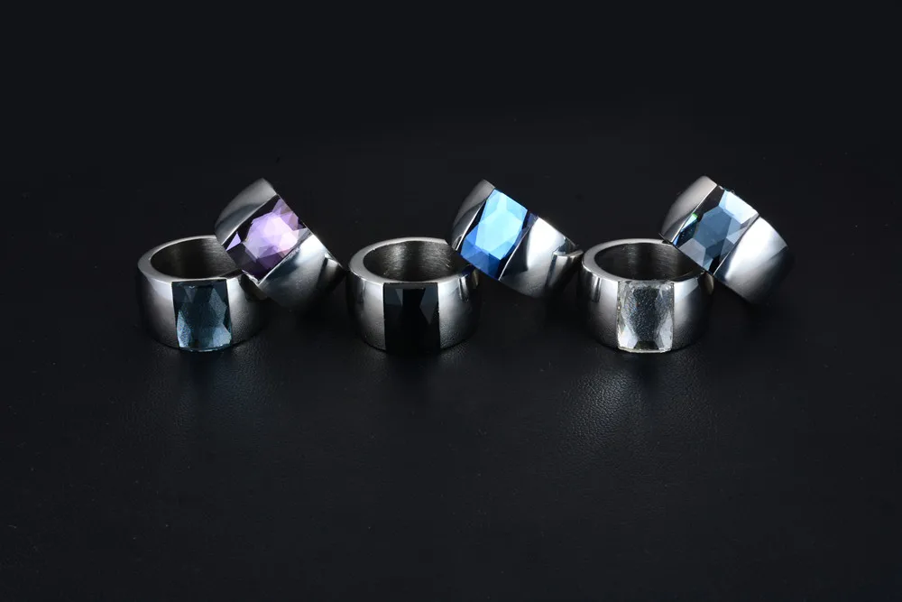 Женское кольцо из нержавеющей стали 316L роскошное Брендовое большое с