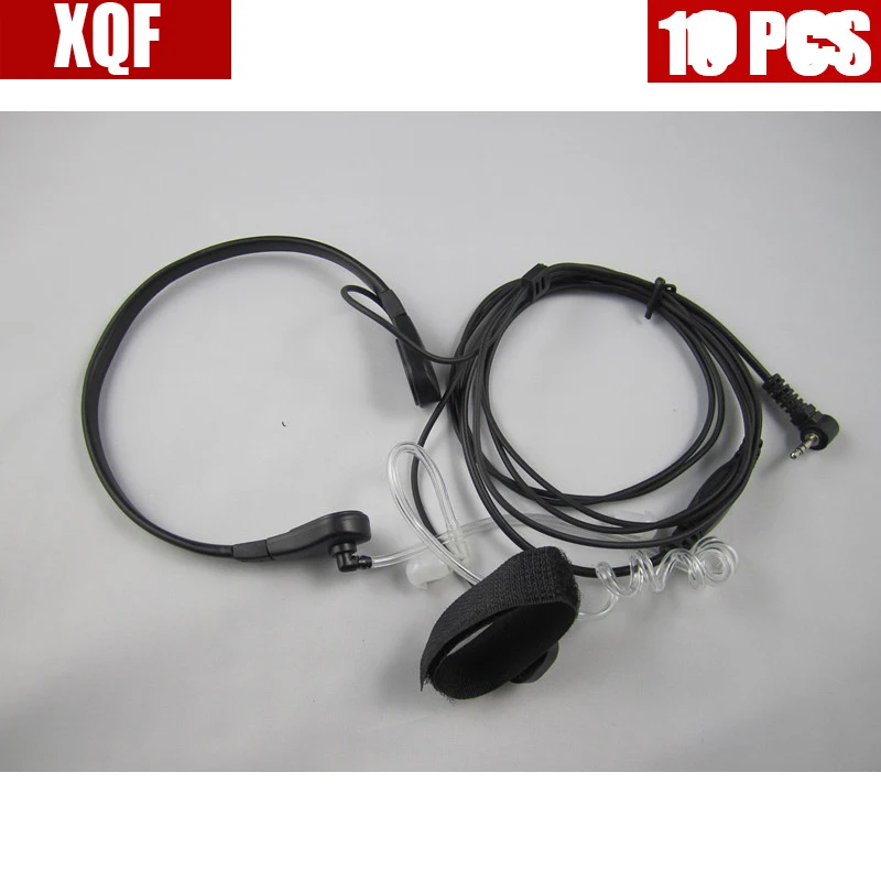 XQF 10PCS 1PIN Right Angle Earpiece for Motorola Radio 6200 5800 two way radio