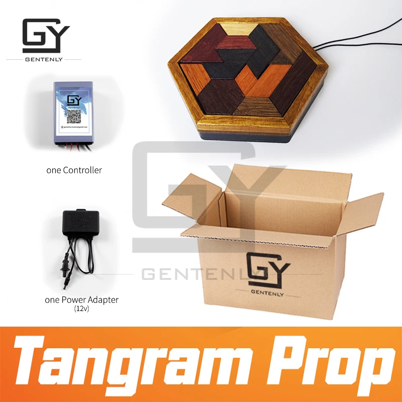 Реквизит для комнаты спасения Tangram реквизит реальной жизни игра Пазлы