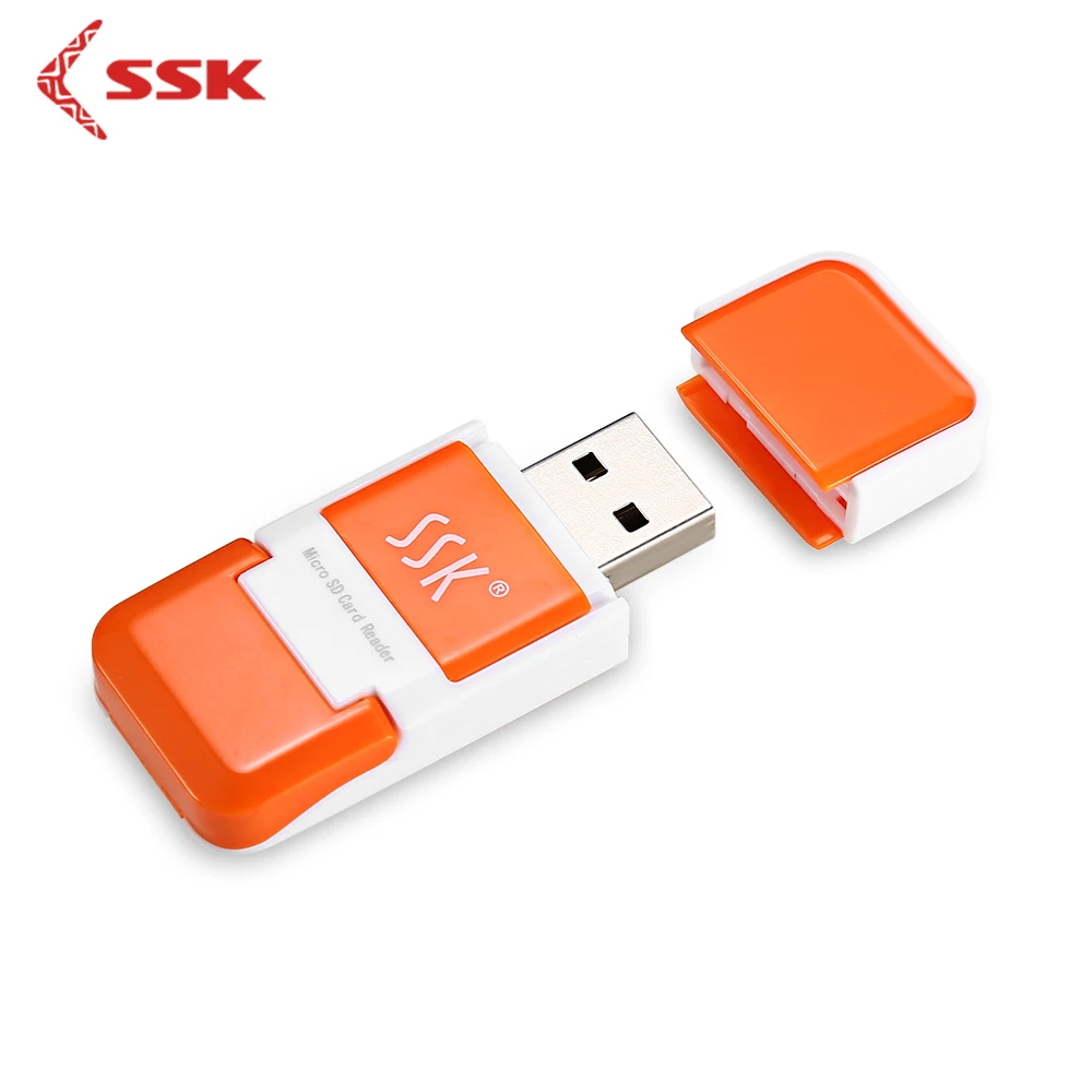 SSK USB 2 0 Micro SD кардридер Портативный Мини Высокоскоростной T FLASH/Micro для компьютера