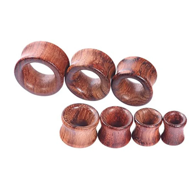 LOT70PCS Бесплатная доставка ювелирные изделия для тела деревянные затычки ушей