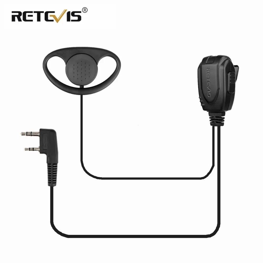 D-образные наушники с заушником, наушники Walkie Talkie для Kenwood Baofeng UV-5R UV5R UV-82 888S RETEVIS H777/RT22/RT81/RT-5R