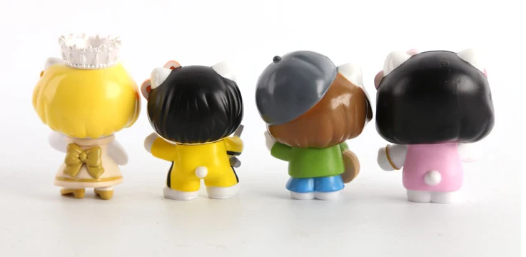 11 шт./партия, 6 см, ПВХ, японское аниме, рисунок hello kitty, Классический idol ver, фигурка, Коллекционная модель, игрушки для девочек